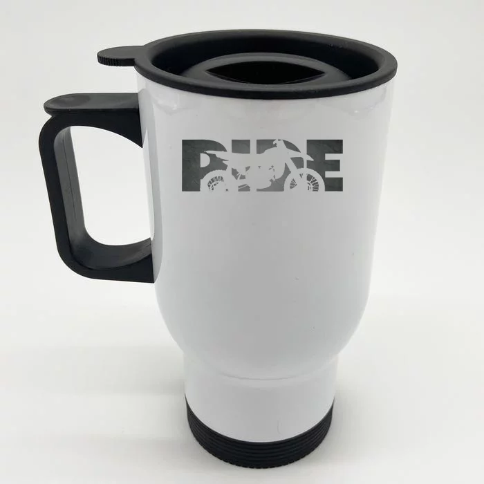 Motocross Apparel Dirt Bike Motocross Front & Back Stainless Steel Travel Mug