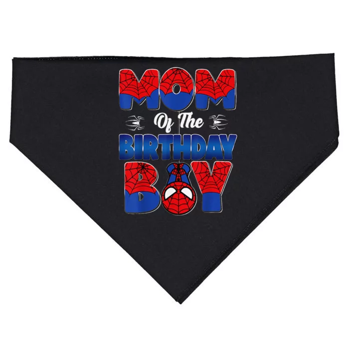 Mom And Dad Birthday Boy Spider Family Matching USA-Made Doggie Bandana