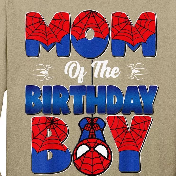 Mom And Dad Birthday Boy Spider Family Matching Long Sleeve Shirt