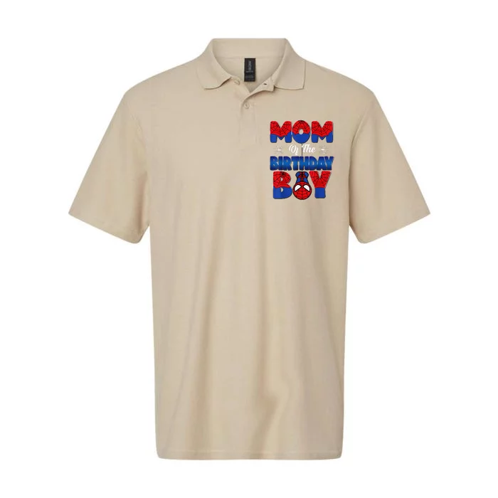 Mom And Dad Birthday Boy Spider Family Matching Softstyle Adult Sport Polo