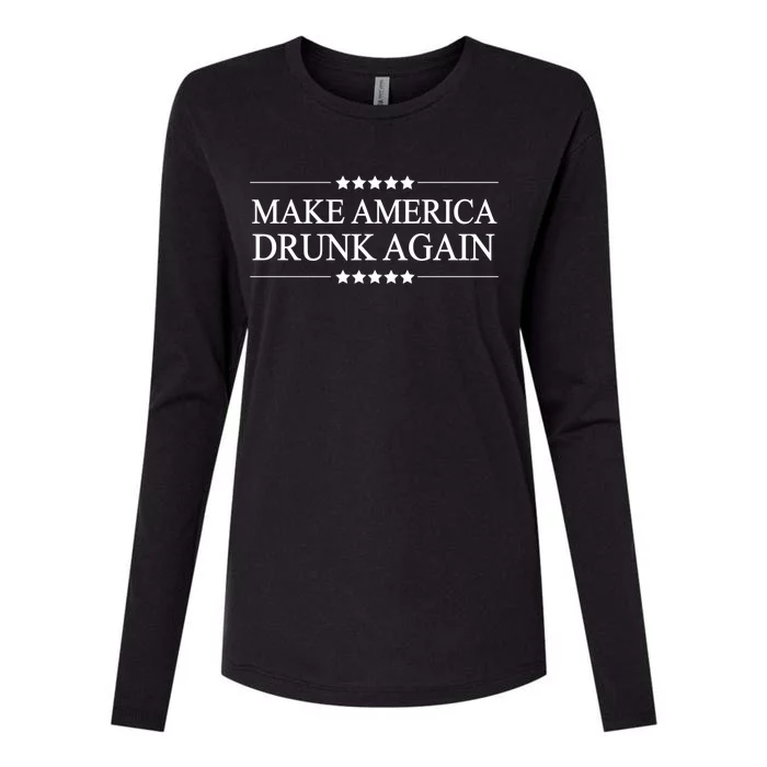 Make America Drunk Again Funny Alcoholic Gift Gift Womens Cotton Relaxed Long Sleeve T-Shirt