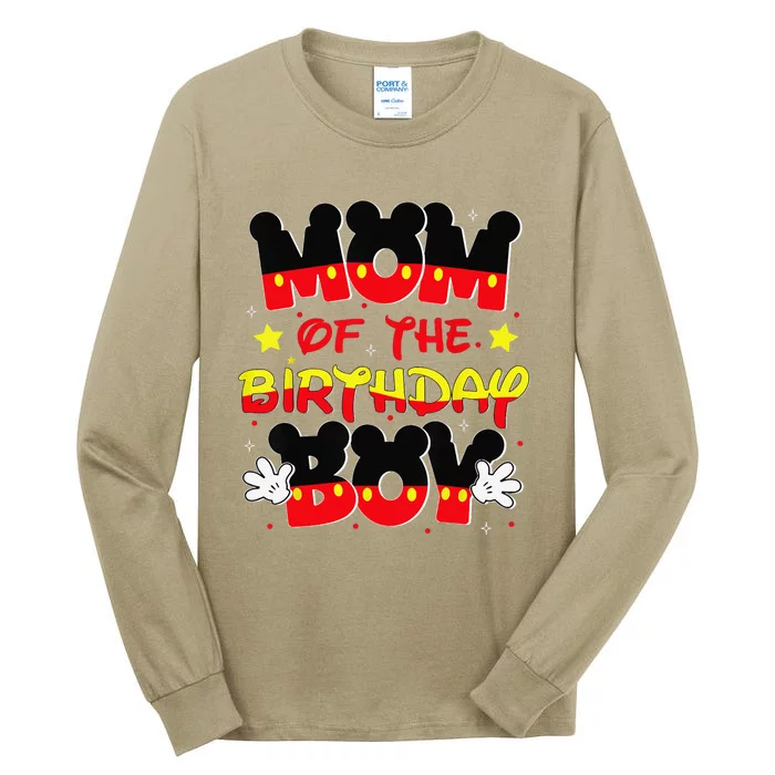 Mom And Dad Birthday Boy Mouse Family Matching Tall Long Sleeve T-Shirt