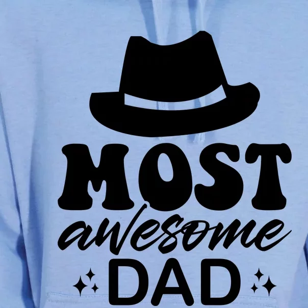 Most Awesome Dad Unisex Surf Hoodie