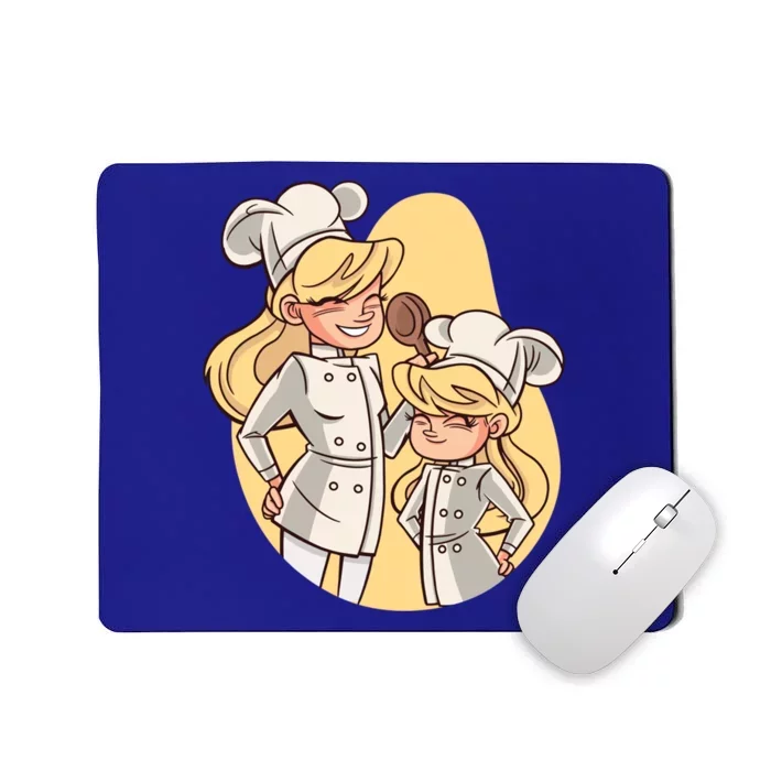 Mom And Daughter Chefs Gift Mousepad