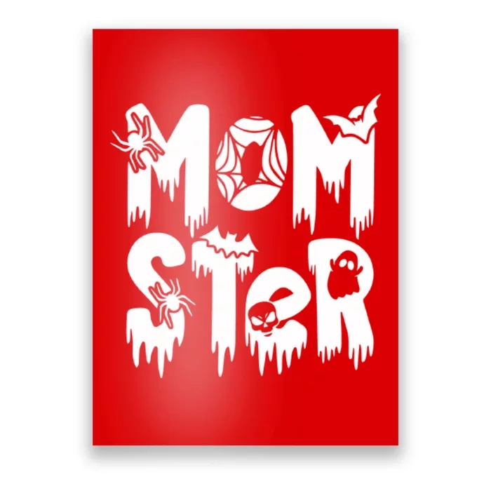 Momster And Dadcula Halloween Mom And Dad Poster