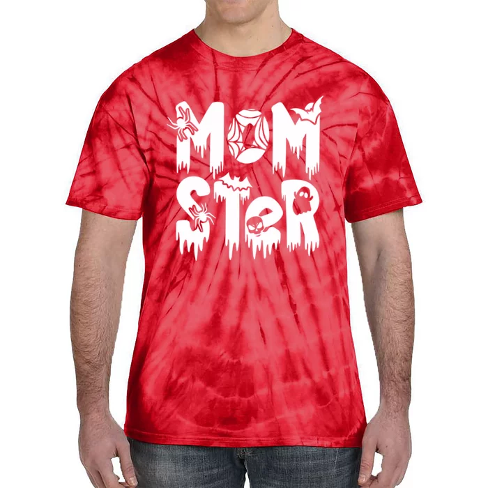 Momster And Dadcula Halloween Mom And Dad Tie-Dye T-Shirt