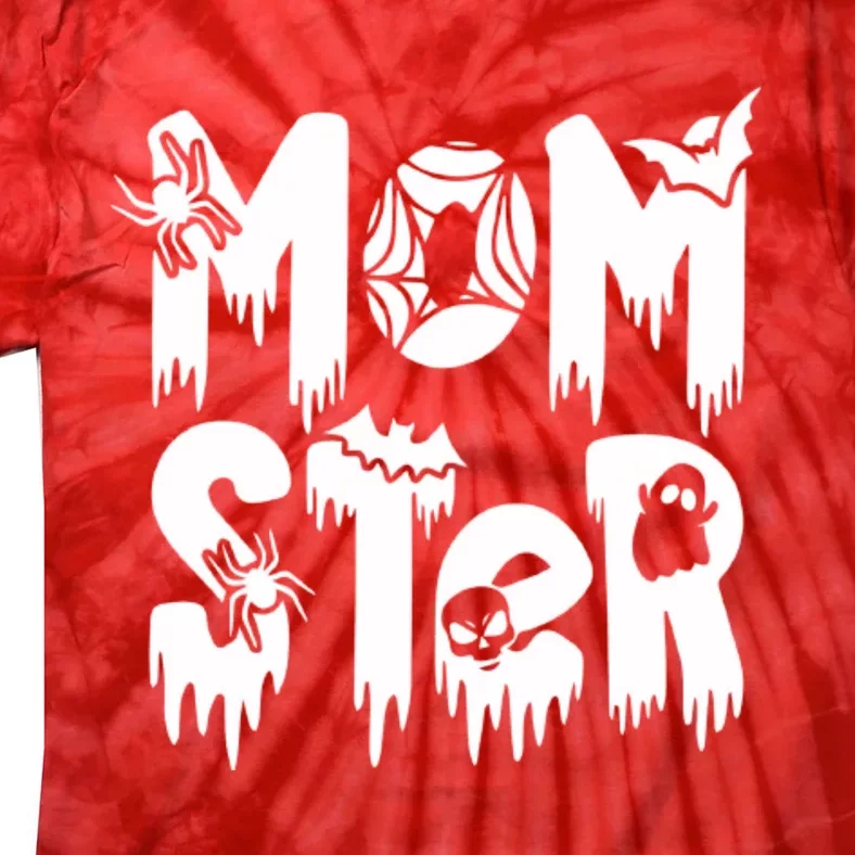 Momster And Dadcula Halloween Mom And Dad Tie-Dye T-Shirt