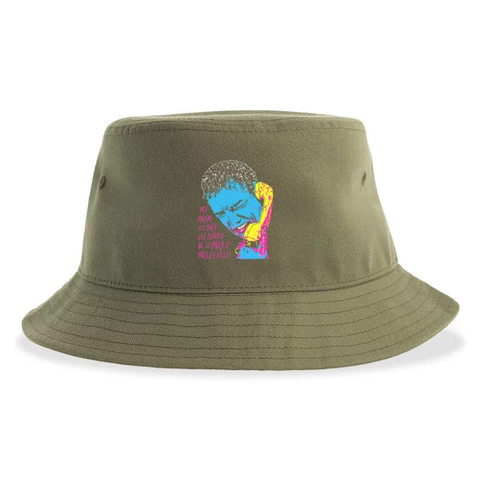 Mom And Dad Mad At Me Funny Scream Sustainable Bucket Hat