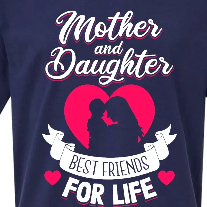 Mother and Daughter Best Friends for Life Mothers Day Mom Sueded Cloud Jersey T-Shirt