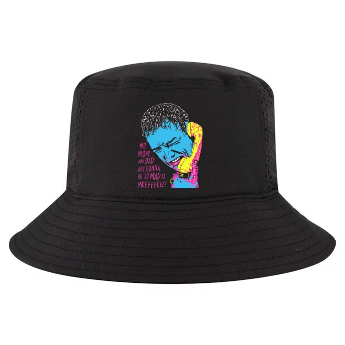 Mom And Dad Mad At Me Funny Scream Cool Comfort Performance Bucket Hat