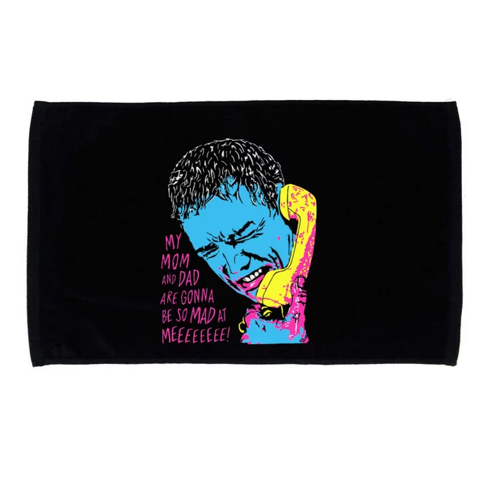 Mom And Dad Mad At Me Funny Scream Microfiber Hand Towel