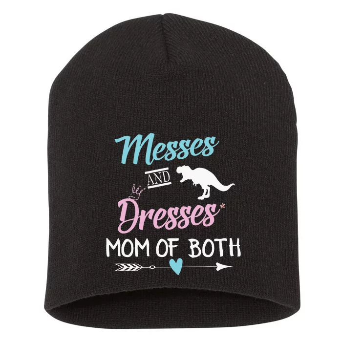 Messes And Dresses Mom Of Both Short Acrylic Beanie