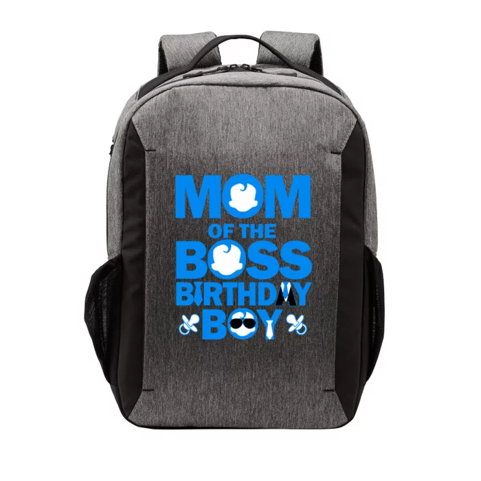 Mom And Dad Of The Boss Birthday Boy Baby Family Party Decor Vector Backpack