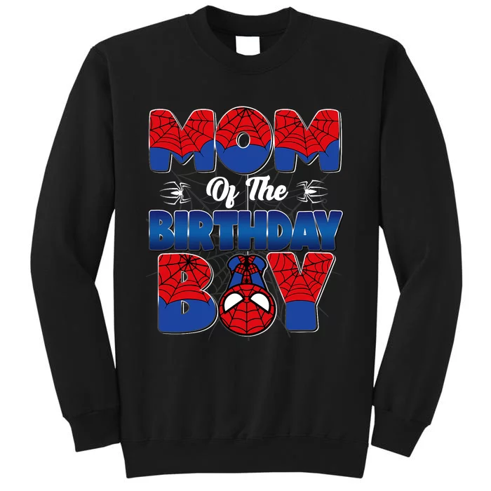 Mom And Dad Birthday Boy Spider Family Matching Tall Sweatshirt