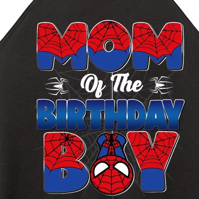 Mom And Dad Birthday Boy Spider Family Matching Women’s Perfect Tri Rocker Tank