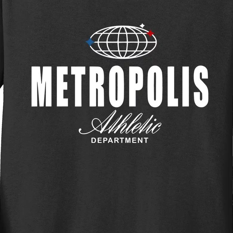 Metropolis Athletic Department Kids Long Sleeve Shirt