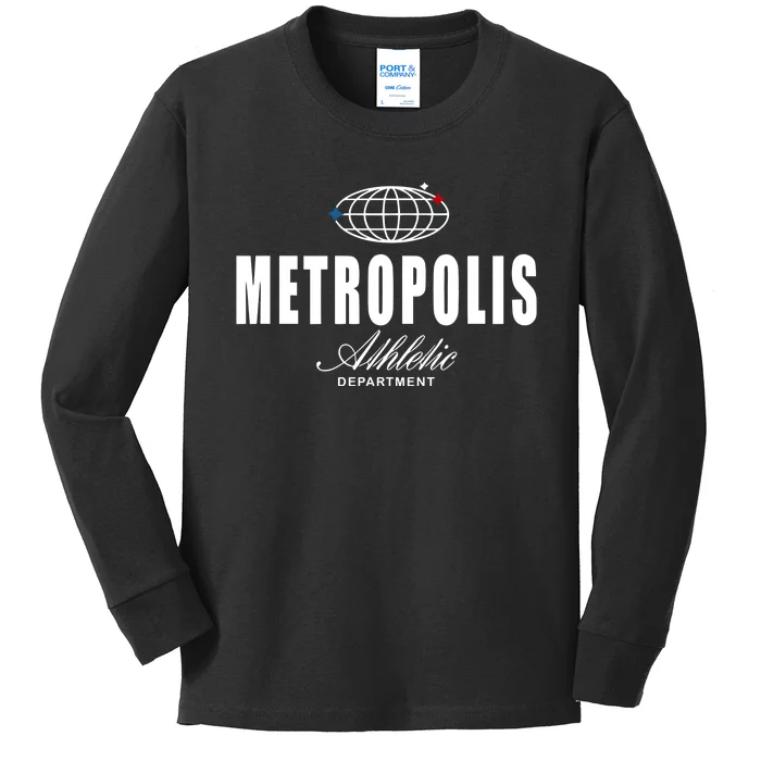 Metropolis Athletic Department Kids Long Sleeve Shirt