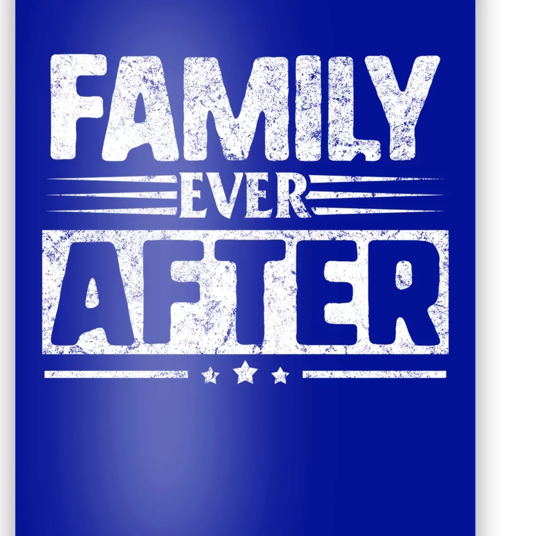 Modern Adoption Day Matching Family Ever After Loved Cute Gift Poster