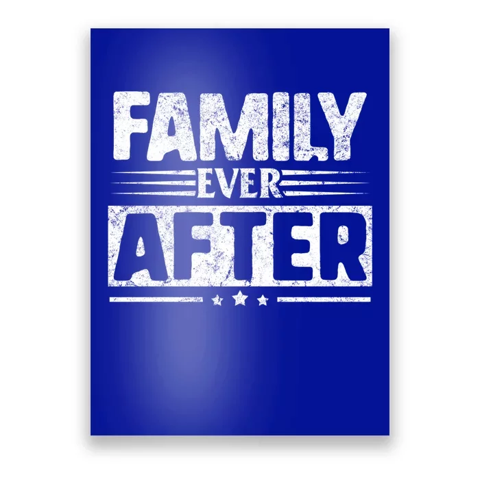 Modern Adoption Day Matching Family Ever After Loved Cute Gift Poster