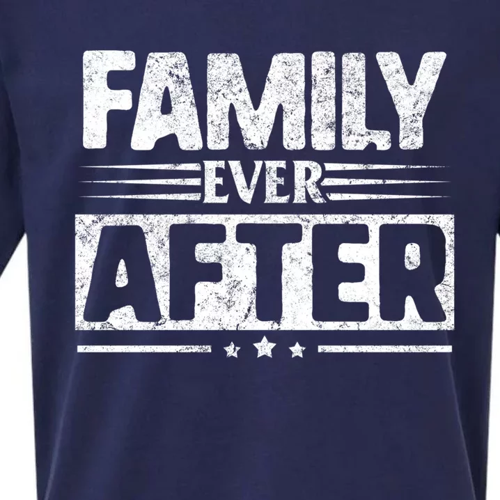 Modern Adoption Day Matching Family Ever After Loved Cute Gift Sueded Cloud Jersey T-Shirt