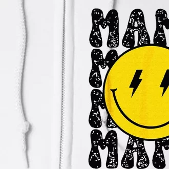 Mama And Dada Smiling Face Bolt Eyes Pregnancy Announcement Full Zip Hoodie