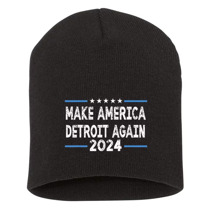 Make America Detroit Again Short Acrylic Beanie