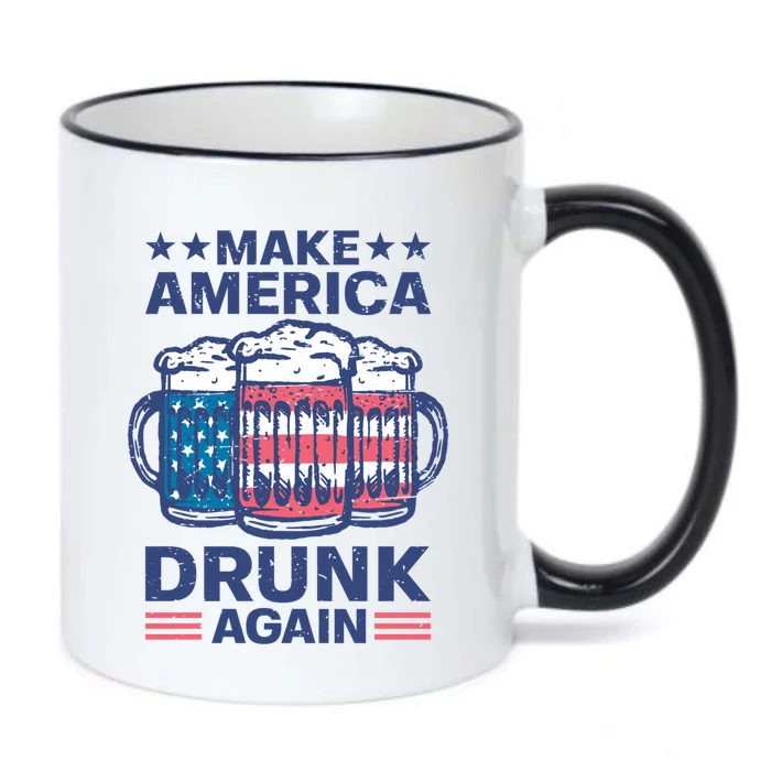 Make America Drunk Again 4th Of July Independence Day Beer Gift Black Color Changing Mug