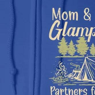 Mom And Dad Glamping Partners For Life Glamper Cute Gift Full Zip Hoodie