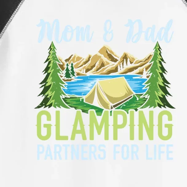 Mom And Dad Glamping Partners For Life Glamper Meaningful Gift Toddler Fine Jersey T-Shirt