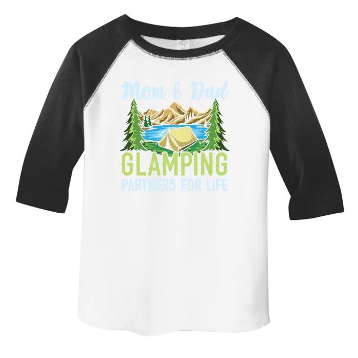 Mom And Dad Glamping Partners For Life Glamper Meaningful Gift Toddler Fine Jersey T-Shirt