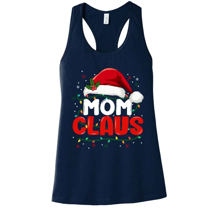 Mom And Dad Claus Christmas Xmas Santa Women Family Matching Women's Racerback Tank