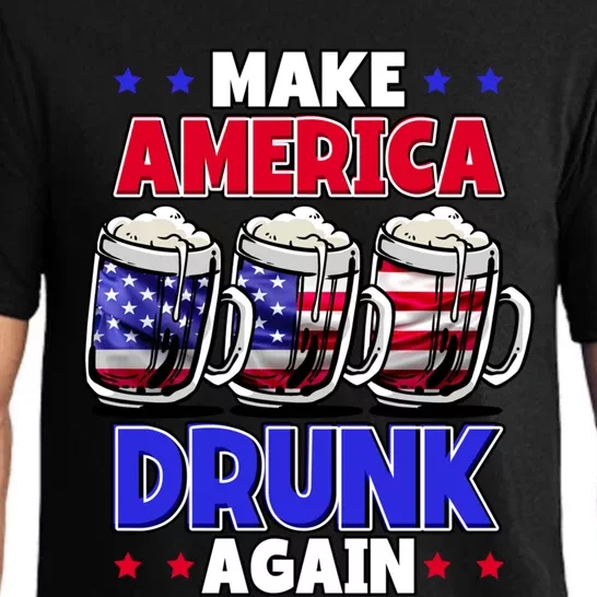 Make America Drunk Again Funny 4th Of July Cute Gift Pajama Set