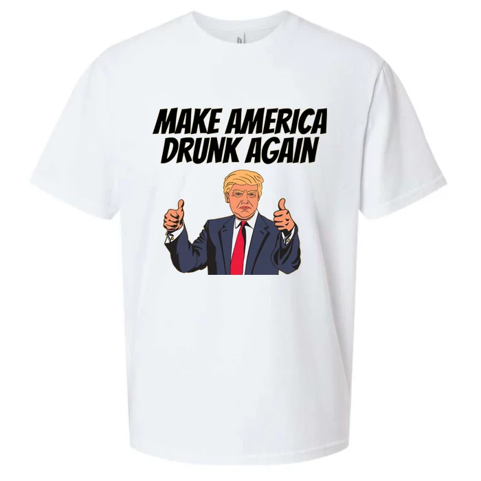 Make America Drunk Again Funny Trump Design Ing Gift Sueded Cloud Jersey T-Shirt