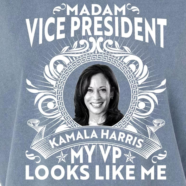 Madam Vice President Kamala Harris My VP Looks Like Me Garment-Dyed Women's Muscle Tee