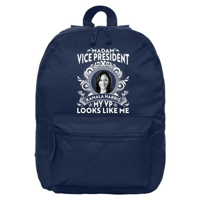 Madam Vice President Kamala Harris My VP Looks Like Me 16 in Basic Backpack