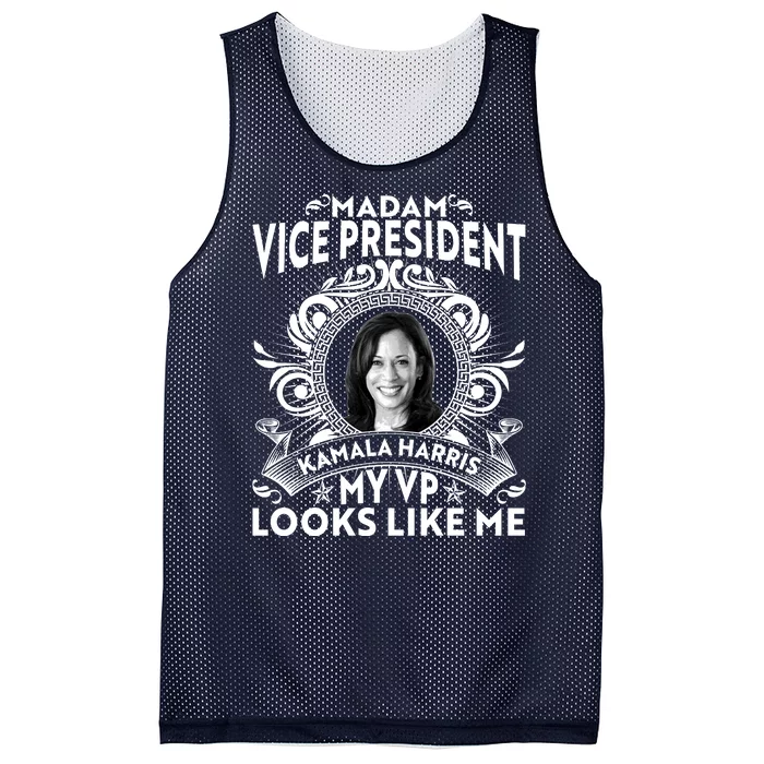 Madam Vice President Kamala Harris My VP Looks Like Me Mesh Reversible Basketball Jersey Tank