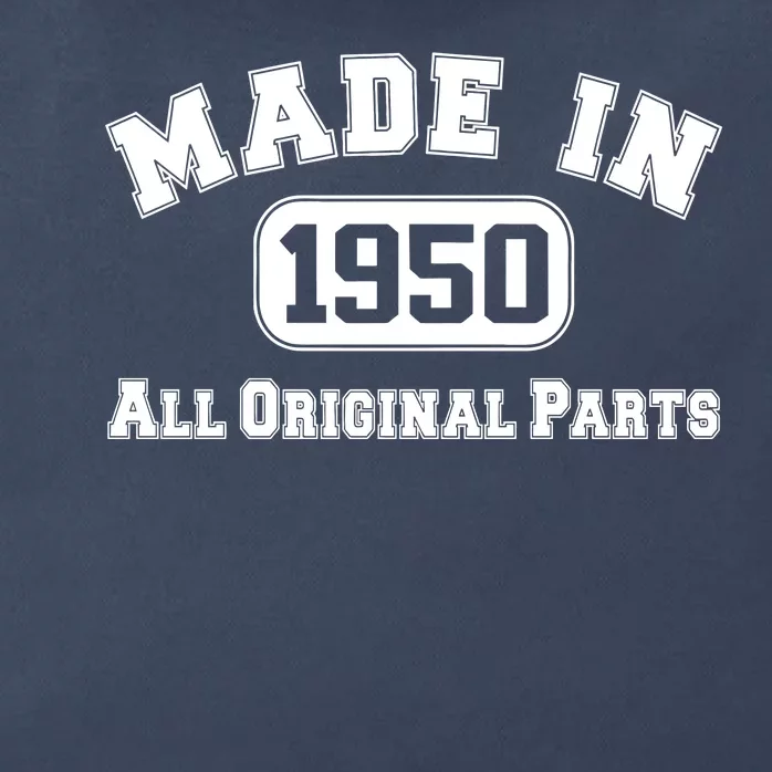 Made In 1950 All Original Parts Zip Tote Bag