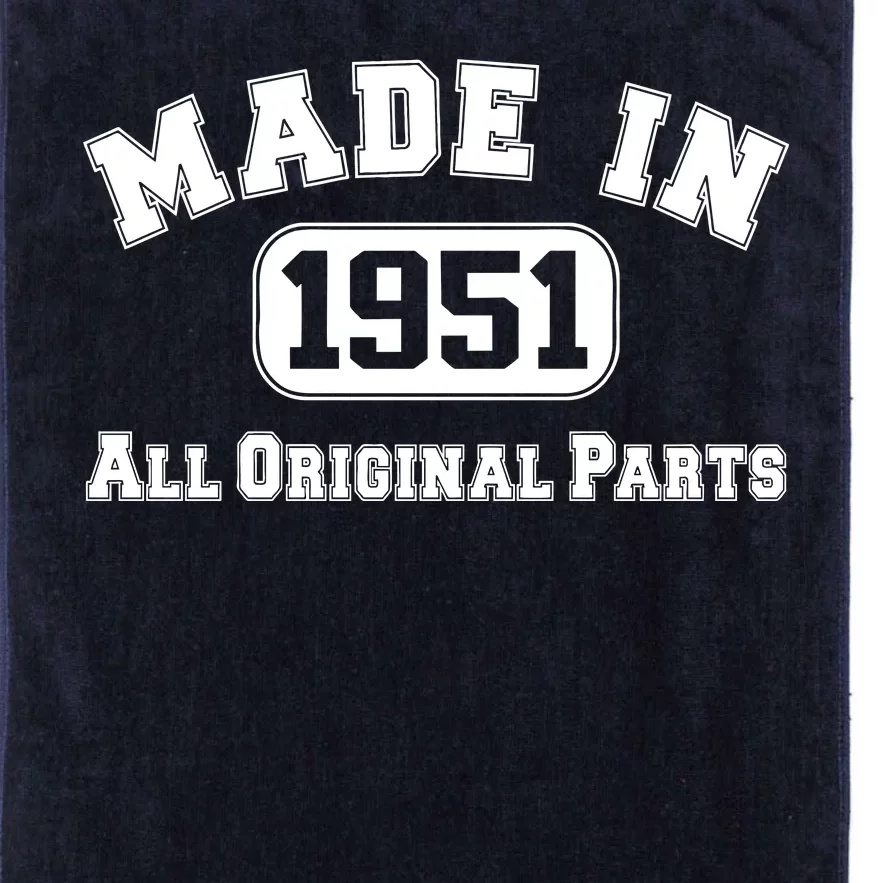 Made In 1951 All Original Parts Platinum Collection Golf Towel