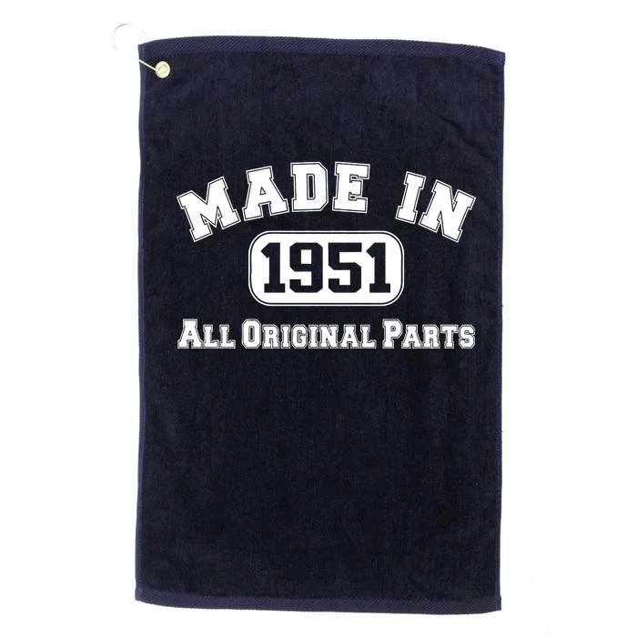 Made In 1951 All Original Parts Platinum Collection Golf Towel