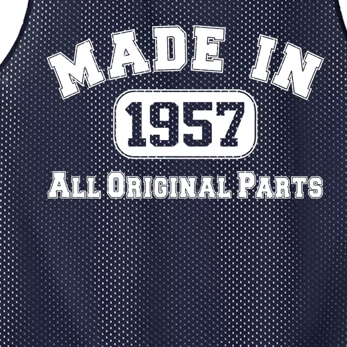 Made In 1957 All Original Parts Mesh Reversible Basketball Jersey Tank