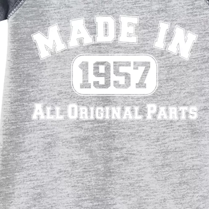 Made In 1957 All Original Parts Infant Baby Jersey Bodysuit