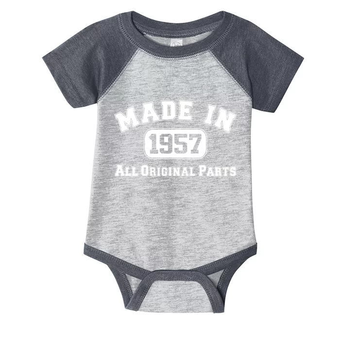 Made In 1957 All Original Parts Infant Baby Jersey Bodysuit