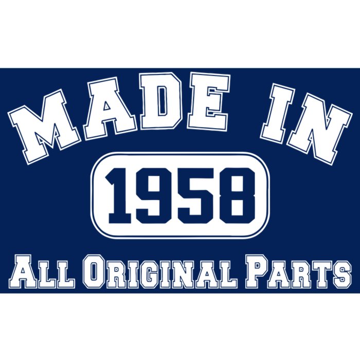 Made In 1958 All Original Parts Bumper Sticker