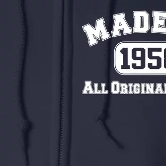 Made In 1958 All Original Parts Full Zip Hoodie