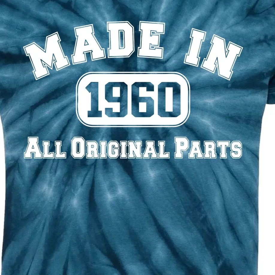 Made In 1960 All Original Parts Kids Tie-Dye T-Shirt