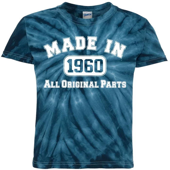 Made In 1960 All Original Parts Kids Tie-Dye T-Shirt