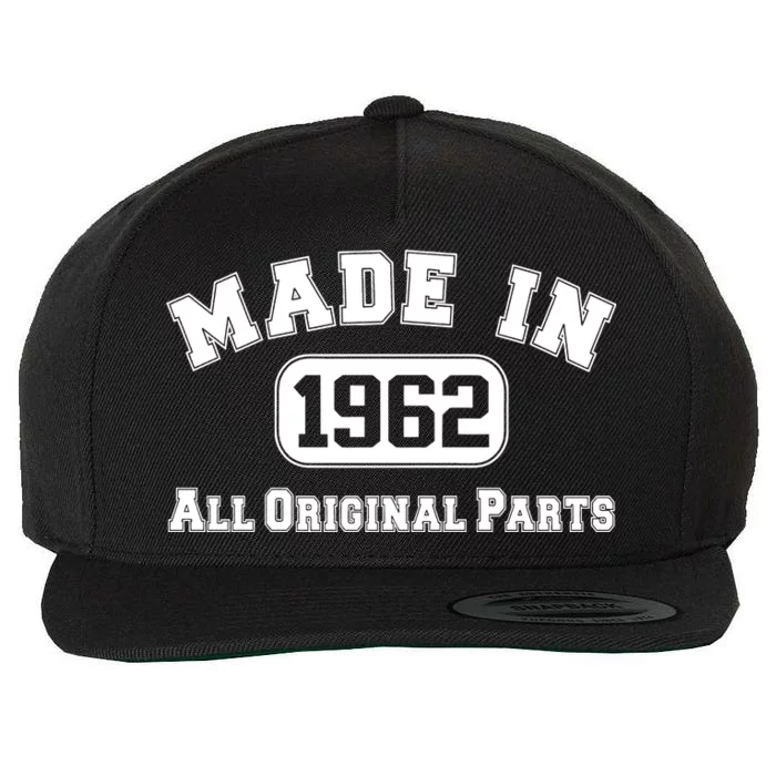 Made In 1962 All Original Parts Wool Snapback Cap