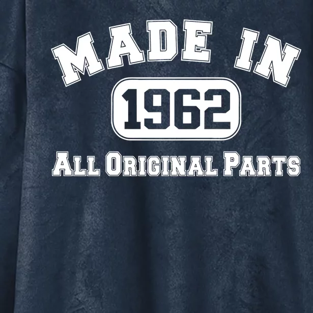 Made In 1962 All Original Parts Hooded Wearable Blanket