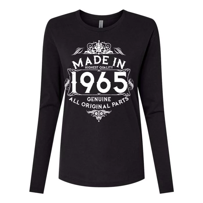 Made In 1965 Aged To Perfection Vintage Bithday Womens Cotton Relaxed Long Sleeve T-Shirt