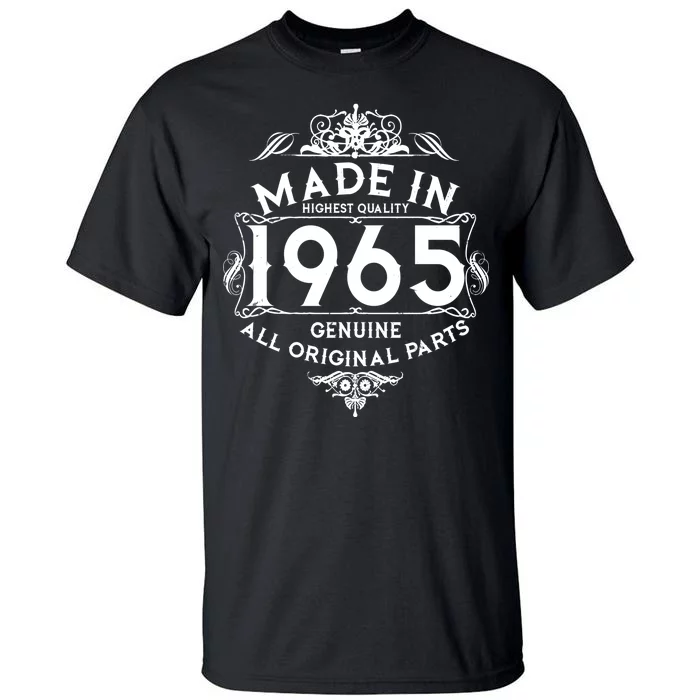 Made In 1965 Aged To Perfection Vintage Bithday Tall T-Shirt